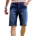 Men Blue Slim Fit Denim Shorts